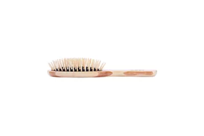 Bass The Green Brush Style & Detangle Pet Brush, 100% Premium Bamboo Pin, Pure Bamboo Handle, Small, Oval, Striped Finish, 15P 3 Bass The Green Brush Style & Detangle Pet Brush, 100% Premium Bamboo Pin, Pure Bamboo Handle, Small, Oval, Striped Finish, 15P - Image 3