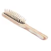 Bass The Green Brush Style & Detangle Pet Brush, 100% Premium Bamboo Pin, Pure Bamboo Handle, Medium, Paddle Striped Finish, 17P