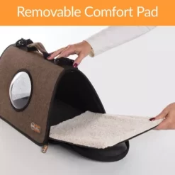 K&H Pet Products Lookout Pet Carrier, Small, Chocolate 17 In. X 10.5 In. X 9 In. -Pet Supply Store 1350685 A2