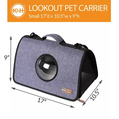 K&H Pet Products Lookout Pet Carrier, Small, 17 In. X 10.5 In. X 9 In. 2 K&H Pet Products Lookout Pet Carrier, Small, 17 In. X 10.5 In. X 9 In. - Image 2