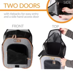 K&H Pet Products Shoulder Sling Pet Carrier, Gray, 12 X 10 X 13 In. -Pet Supply Store 1350689 A2