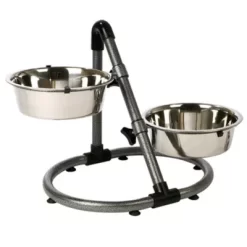 TRIXIE Adjustable Height Dog Bowls, 14.75 In.