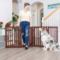 Primetime Petz 30 In. 360 Configurable Pet Gate With Door -Pet Supply Store 1359380 A2