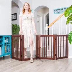 Primetime Petz 30 In. 360 Configurable Pet Gate With Door -Pet Supply Store 1359380 A7