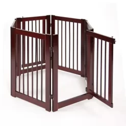 Primetime Petz 30 In. Walnut 360 Pet Gate Extension Kit With Door -Pet Supply Store 1359382 A7