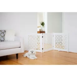 Primetime Petz 27 In. Palm Springs Designer Pet Gate 9 Primetime Petz 27 In. Palm Springs Designer Pet Gate -Pet Supply Store 1359392 A4