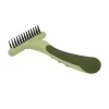 Safari Dog Double Row Undercoat Rake, Green, Small (6.25 In. L X 3.5 In. W), W6122 NCL00