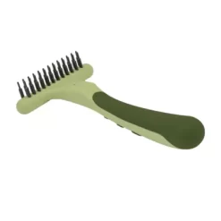 Safari Dog Double Row Undercoat Rake, Green, Small (6.25 In. L X 3.5 In. W), W6122 NCL00