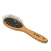 Safari Wire Pin Dog Brush With Bamboo Handle, Pin, Large (9.75 In. L X 2.75 In. W), W6443 PINLRG