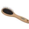 Safari Wire Pin Dog Brush With Bamboo Handle, Pin, Small (7.75 In. L X 2.25 In. W), W6441 PINSML
