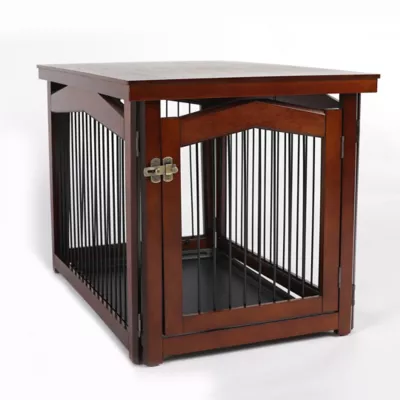 Zoovilla 2-in-1 1-Door MDF Pet Crate And Gate