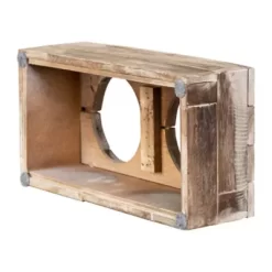 Huntley Equestrian Berjen Elevated Wood Double Diner Pet Bowls, 2-Bowls -Pet Supply Store 1443683 A3