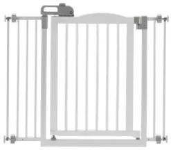 Richell One-Touch Pet Gate II, 32.1 In. To 36.4 In., White -Pet Supply Store 1456925 A2