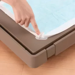 Richell 1-Door Plastic Training Pet Kennel, For Small Dogs 8 To 18 Lb. 6 Richell 1-Door Plastic Training Pet Kennel, For Small Dogs 8 To 18 Lb. -Pet Supply Store 1456927 A2