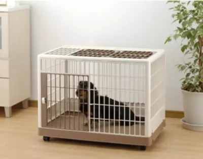 Richell 1-Door Plastic Training Pet Kennel, For Small Dogs 8 To 18 Lb. 4 Richell 1-Door Plastic Training Pet Kennel, For Small Dogs 8 To 18 Lb. - Image 4