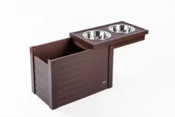 New Age Pet Piedmont Elevated ECOFLEX Pet Diner, 4 Cups, Russet, 2-Bowls -Pet Supply Store 1457424 A4