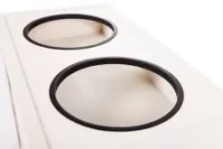 New Age Pet Piedmont ECOFLEX Pet Bowls, 4 Cups, Antique White, 2-Bowls -Pet Supply Store 1457425 A7