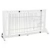TRIXIE Freestanding Pet Gate With Pet Door, Adjustable Width, 22.5 In Height