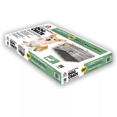 KennelMaster 2-Door Metal Folding Pet Kennel Pet Crate, 30 In. 3 KennelMaster 2-Door Metal Folding Pet Kennel Pet Crate, 30 In. - Image 3