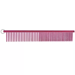 Resco Combination Pet Comb With 1 In. Pins, 6.8 In., Red, 008RPP-00204