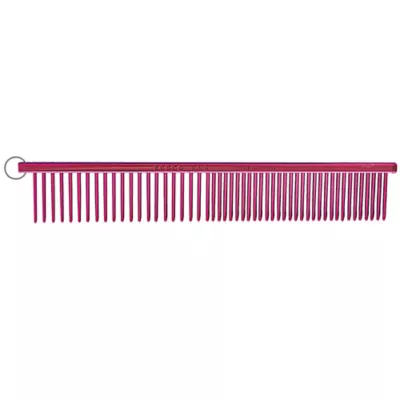 Resco Combination Pet Comb With 1 In. Pins, 6.8 In., Red, 008RPP-00204 1 Resco Combination Pet Comb With 1 In. Pins, 6.8 In., Red, 008RPP-00204