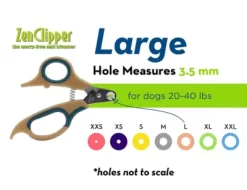 Zen Clipper Pet Nail Trimmer, #5, Large, Beige -Pet Supply Store 1547695 A3