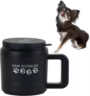 Paw Plunger Medium Portable Dog Paw Cleaner, Black 4 Paw Plunger Medium Portable Dog Paw Cleaner, Black - Image 4
