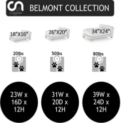 Club Nine Pets Belmont Orthopedic Dog Bed -Pet Supply Store 1548173 A6