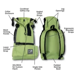 K9 Sport Sack Trainer Backpack Pet Carrier, Green, Small -Pet Supply Store 1549500 A6