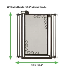 Richell Tall One-Touch Metal Mesh Pet Gate 5 Richell Tall One-Touch Metal Mesh Pet Gate -Pet Supply Store 1574565 A2