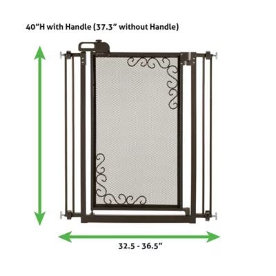 Richell Tall One-Touch Metal Mesh Pet Gate 3 Richell Tall One-Touch Metal Mesh Pet Gate - Image 3
