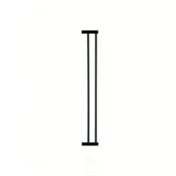 Richell One-Touch Metal Mesh Pet Gate Extension, 4 In. X 0.8 In. X 28 In., Black