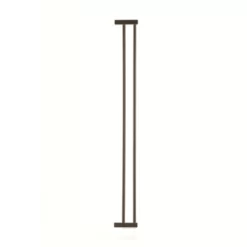 Richell Tall One-Touch Metal Mesh Pet Gate Extension, 4 In. X 0.8 In. X 28 In., Antique Bronze