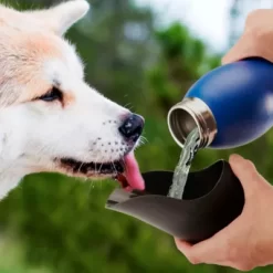 Mobile Dog Gear Stainless Steel Dog Water Bottle, 25 Oz., Medium, Blue -Pet Supply Store 1635947 A1