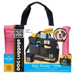 Mobile Dog Gear Day Away Pet Tote Bag, 16 In. X 11 In. X 5 In., Pink -Pet Supply Store 1635978 A4