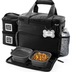 Mobile Dog Gear Week Away Pet Tote Bag, Small, 12 In. X 6 In. X 11 In., Black
