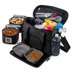 Mobile Dog Gear Week Away Pet Tote Bag, Small, 12 In. X 6 In. X 11 In., Black -Pet Supply Store 1635980 A5