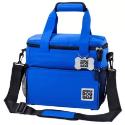 Mobile Dog Gear Week Away Pet Tote Bag, Small, 12 In. X 6 In. X 11 In., Blue -Pet Supply Store 1635981 A4