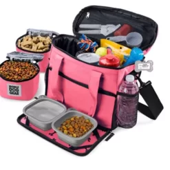 Mobile Dog Gear Week Away Pet Tote Bag, Small, 12 In. X 6 In. X 11 In., Pink -Pet Supply Store 1635983 A5