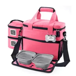 Mobile Dog Gear Week Away Pet Tote Bag, Small, 12 In. X 6 In. X 11 In., Pink -Pet Supply Store 1635983 A6