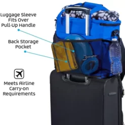 Mobile Dog Gear Week Away Pet Tote Bag, Medium, 12 In. X 6 In. X 11 In., Blue -Pet Supply Store 1635985 A2