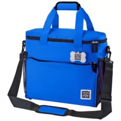 Mobile Dog Gear Week Away Pet Tote Bag, Medium, 12 In. X 6 In. X 11 In., Blue -Pet Supply Store 1635985 A3