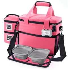 Mobile Dog Gear Week Away Pet Tote Bag, Medium, 12 In. X 6 In. X 11 In., Pink