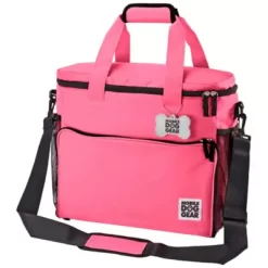 Mobile Dog Gear Week Away Pet Tote Bag, Medium, 12 In. X 6 In. X 11 In., Pink -Pet Supply Store 1635987 A3