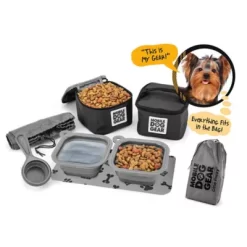 Mobile Dog Gear Dine Away Dog Travel Food Set, 10 Cups, 18 X 5.75 X 7.5 In., Small, Black 13 Mobile Dog Gear Dine Away Dog Travel Food Set, 10 Cups, 18 X 5.75 X 7.5 In., Small, Black -Pet Supply Store 1635990 A6