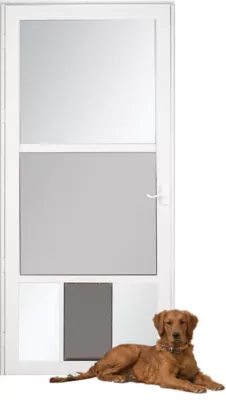 Larson Pet View Pet Storm Door, White