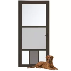 Larson Pet View Pet Storm Door, Brown