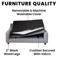 Club Nine Pets Metro Orthopedic Dog Sofa 15 Club Nine Pets Metro Orthopedic Dog Sofa -Pet Supply Store 1661367 A6