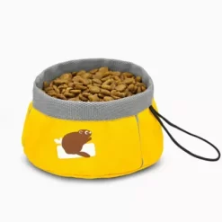 HugSmart Polyester Portable Go Pet Bowl, 2.2 Cups, Beaver, 2-Bowls -Pet Supply Store 1661512 A4