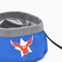 HugSmart Polyester Portable Go Pet Bowl, 4.3 Cups, Bald Eagle, 2-Bowls -Pet Supply Store 1661513 A3